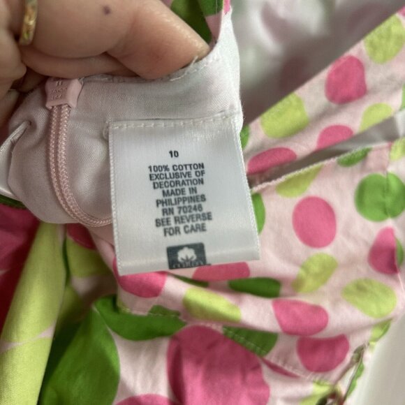 Miss Attitude Girls 10 Polka Dot Dress Vtg Barbie Fairy Easter Cottagecore - Picture 6 of 9